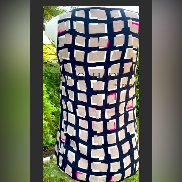 Kate Spade New York Top  Tan/ Black Women’s  Size 2 ( A 18 ) - Picture 3 of 17